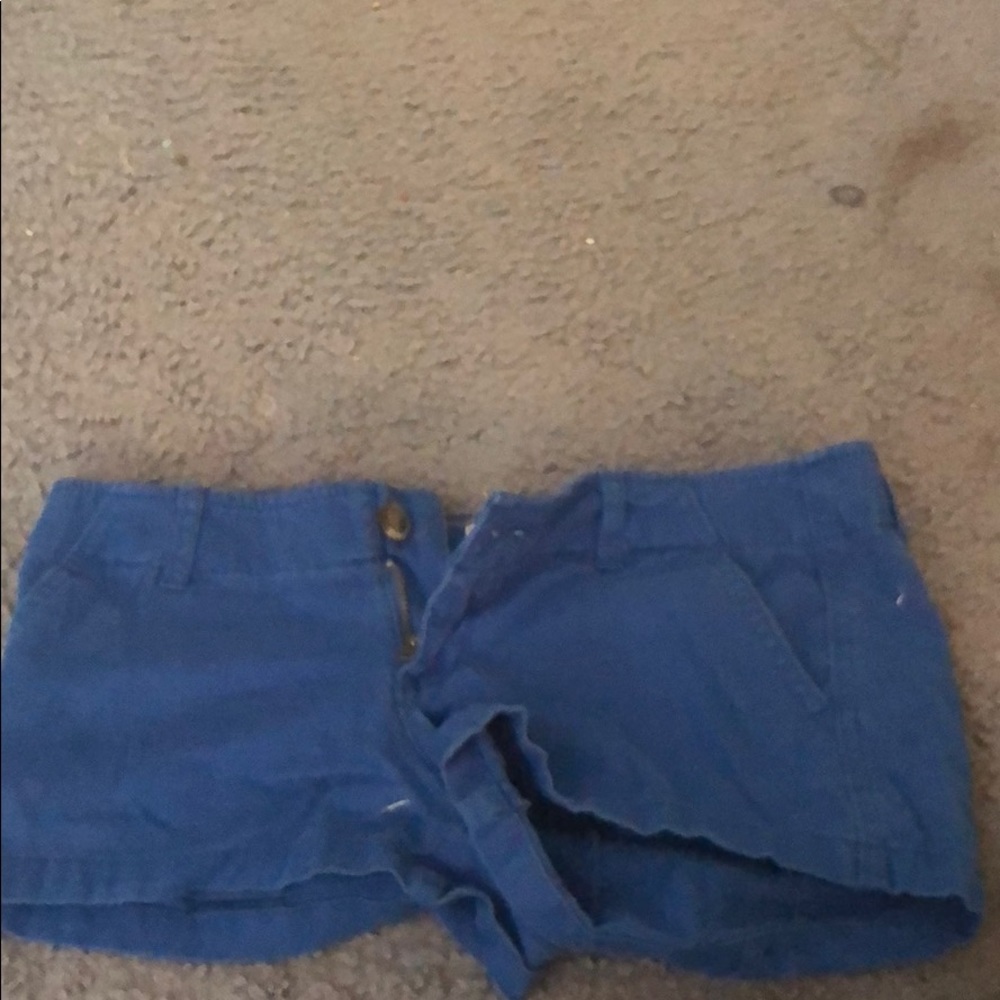 Blue kaki hollister shorts